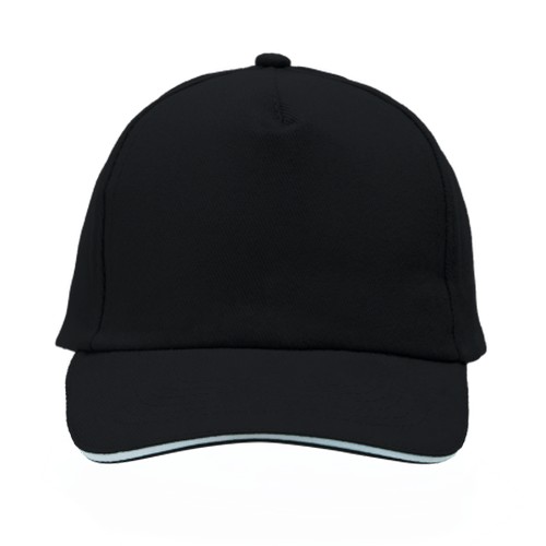 Adult brushed cotton sandwich 5 panel cap