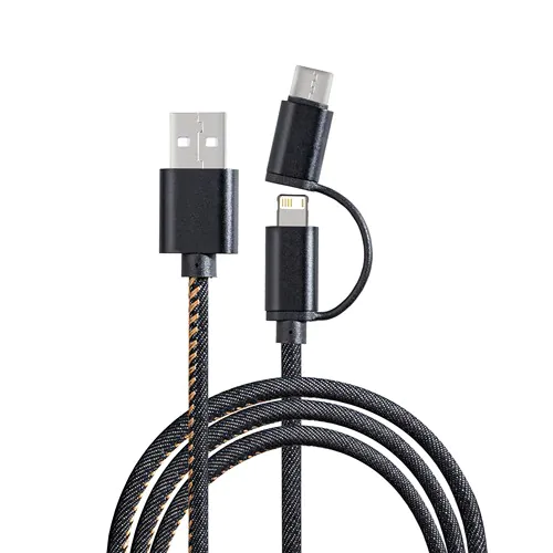 3-in1 laadkabel REEVES-DENIM 3-in1 laadkabel REEVES-DENIM