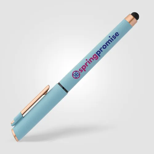 York Recycled Plastic Bronze Trim Stylus Gel Pen York Recycled Plastic Bronze Trim Stylus Gel Pen
