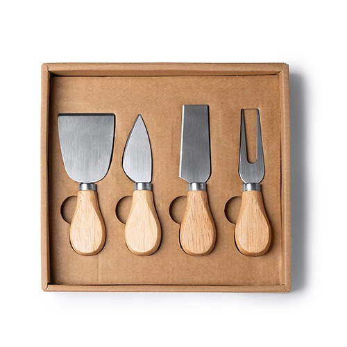 Cheese set with utensils in inox Zeke Cheese set with utensils in inox Zeke
