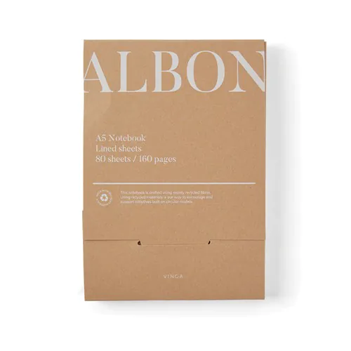VINGA Albon GRS gerecycled vilt notitieboek VINGA Albon GRS gerecycled vilt notitieboek