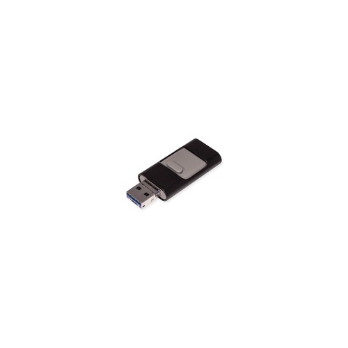 USB-stick OTG F91 Alu USB 3.0 Flash Disk 64 GB Zwart