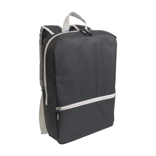 600D polyester laptop backpack with 2 pockets. Padded back and straps