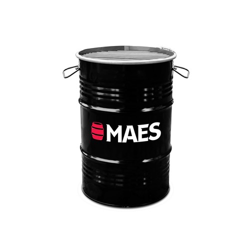 BBQ Barrel Small Black | 60 Liter BBQ Barrel