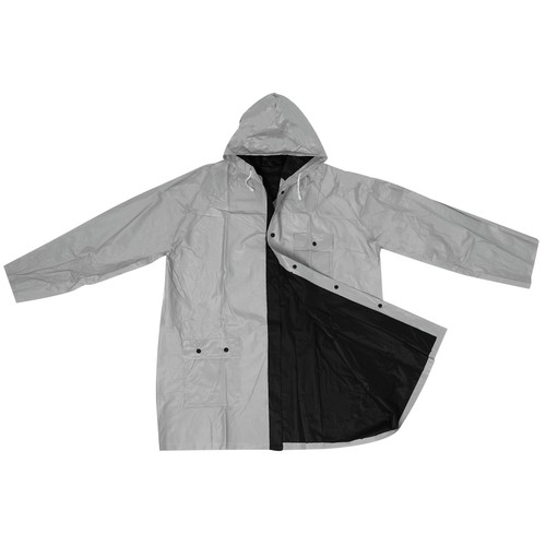 Bicolour reversible raincoat, PVC,XL