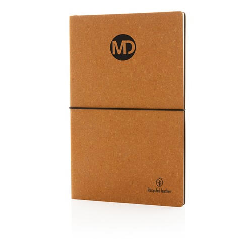 A5 GRS recycled leather notebook