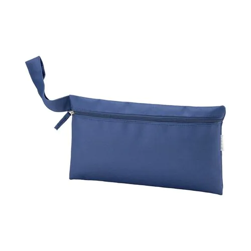 Recycled polyester R-PET document holder with zipper closure and practical handle Recycled polyester R-PET document holder with zipper closure and practical handle