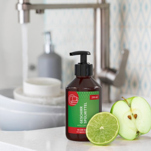 Hand Dishwashing Detergent, 250 ml, Body Label (R-PET) Hand Dishwashing Detergent, 250 ml, Body Label (R-PET)