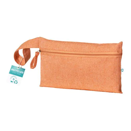 Document holder made of 180 g/m2 recycled cotton with zipper closure, GRS certified Document holder made of 180 g/m2 recycled cotton with zipper closure, GRS certified