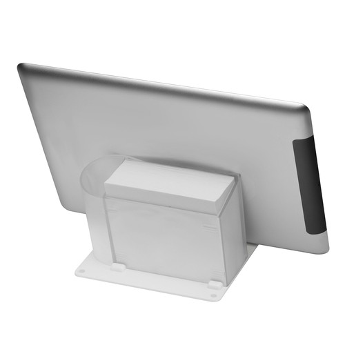 Smartphone/tablet holder with memo block holder