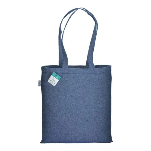 Bolsa de algodón reciclado 280 g/m2, asas largas Bolsa de algodón reciclado 280 g/m2, asas largas