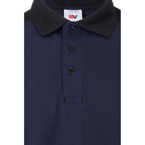 VL VELES. Polo piqué bicolore stretch (200g/m²), manches courtes, en polyester (96%) et élasthanne (4%) VL VELES. Polo piqué bicolore stretch (200g/m²), manches courtes, en polyester (96%) et élasthanne (4%)