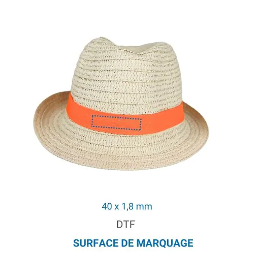 Chapeau de paille CAPIRA - Jaune Citron