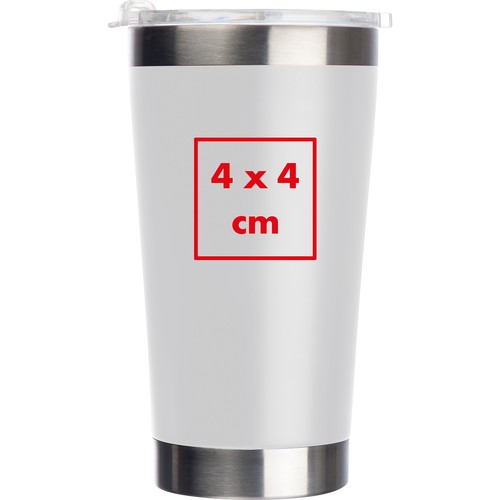 Stainless steel mug with ceramic coating inside
