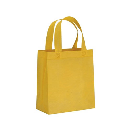 80 g/m2 non-woven fabric mini shopping bag with gusset and short handles 80 g/m2 non-woven fabric mini shopping bag with gusset and short handles
