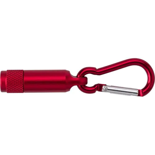 Aluminium mini torch with carabiner Tracy