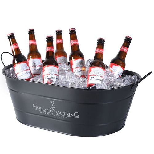 Seau de fête ovale en acier galvanisé (24 litres)