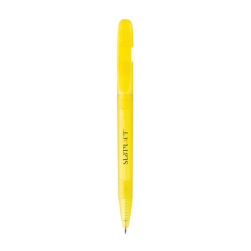 Stylo transparent en ABS recyclé et certifié GRS Devin