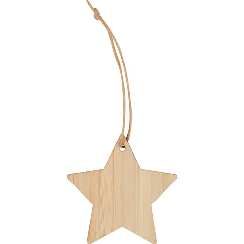 Kerstster als hanger van bamboo Kerstster als hanger van bamboo