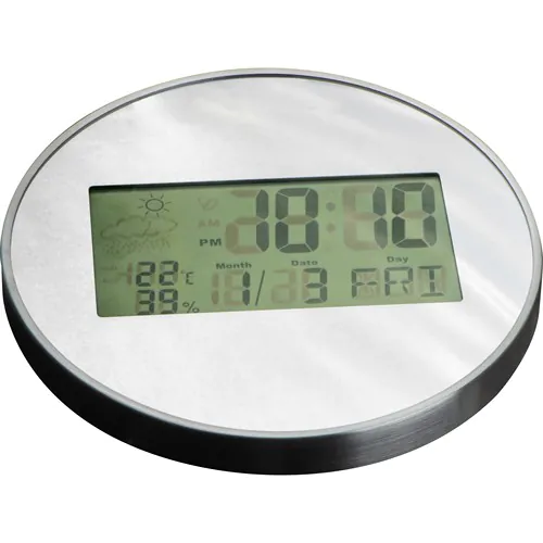 Wall clock with digital display