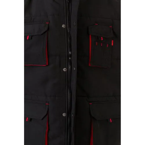 VL NERGAL. Padded vest, two-tone, multi-pocket (120g/m²), in polyester (100%)