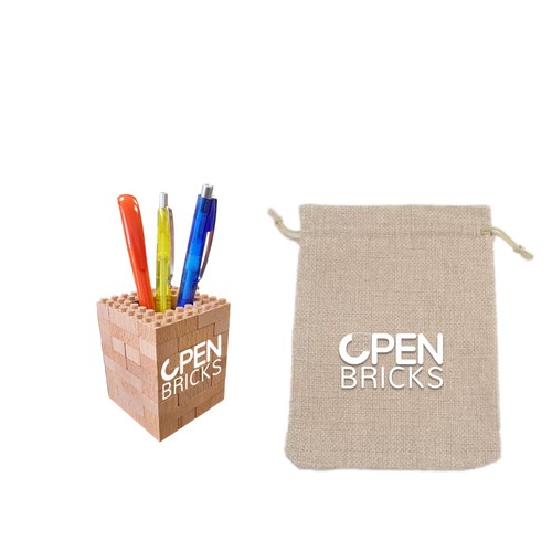 Pencil Box made from 51 wooden bricks Pencil Box made from 51 wooden bricks