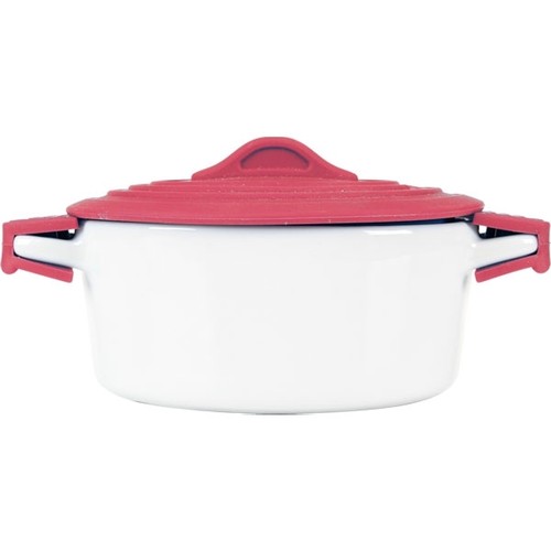 Porcelain pot with silicone lid DELHI