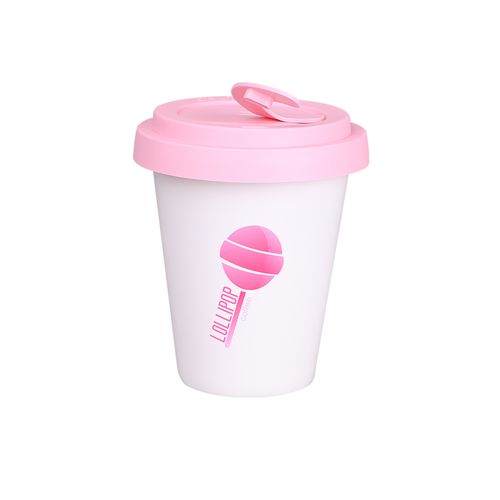 Tazza Freedom Small Lock 200ml bianco/rosa
