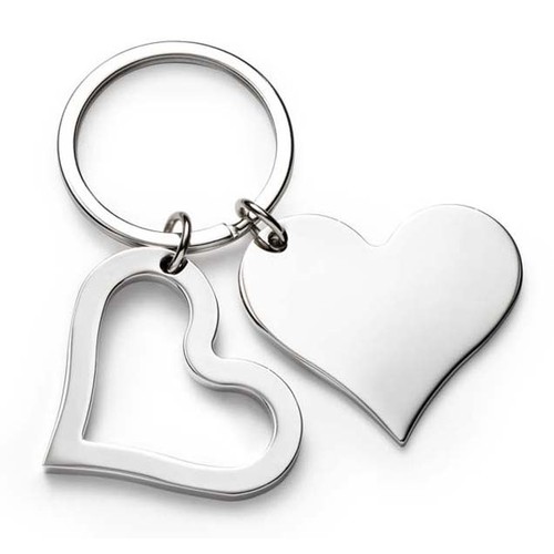 PORTACHIAVI DOPPIO CUORE PORTACHIAVI DOPPIO CUORE