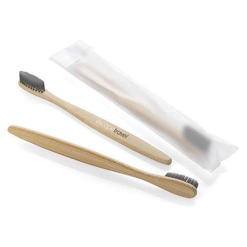 Bamboo Toothbrush with Charcoal Bristles (18cm) Bamboo Toothbrush with Charcoal Bristles (18cm)