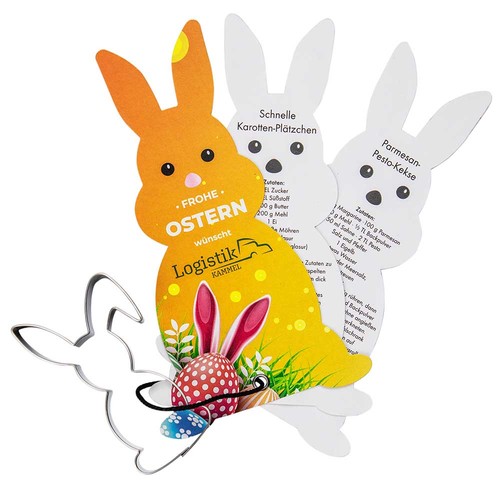 Baking-shape with recipe book Easter-bunny