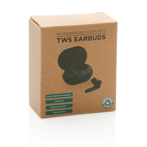 Oreillettes TWS en plastique recyclé RCS Oreillettes TWS en plastique recyclé RCS
