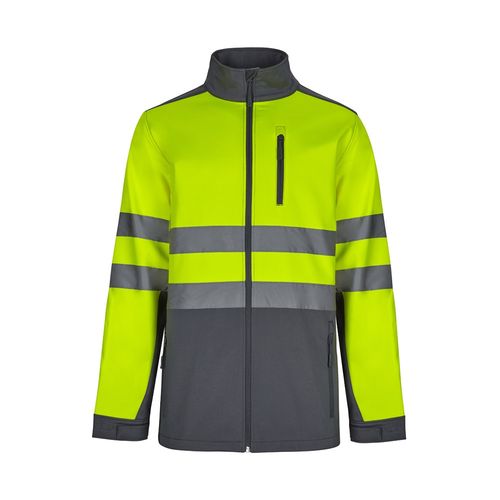 VL HESTIA LARGE. Two-tone soft shell jacket (280g/m²), with fleece lining and TPU membrane, in polyester (96%) and elastane (4%) VL HESTIA LARGE. Two-tone soft shell jacket (280g/m²), with fleece lining and TPU membrane, in polyester (96%) and elastane (4%)