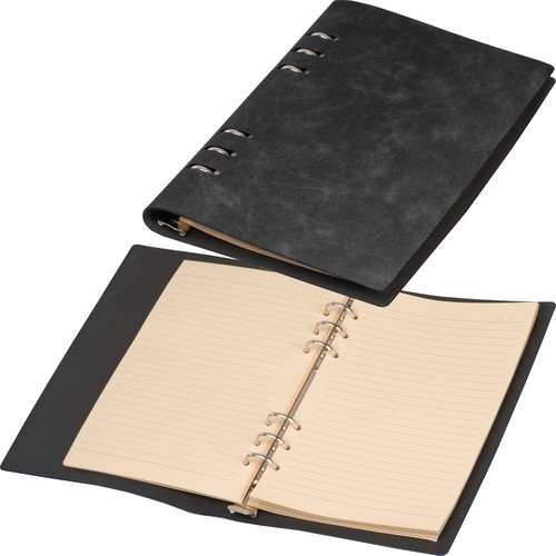 A5 ring binder with PU cover A5 ring binder with PU cover