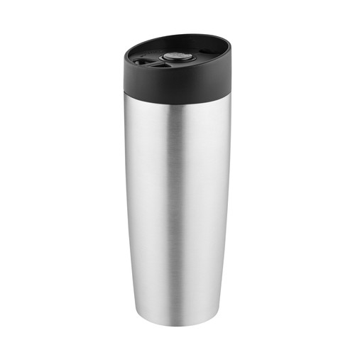 Mug thermo Metmaxx® "CremaExtensaMetallica" argenté Mug thermo Metmaxx® "CremaExtensaMetallica" argenté