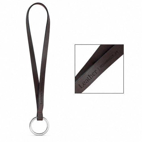 Échantillon imprimé de Lanyard LEATHER Short Slim (10 mm) Échantillon imprimé de Lanyard LEATHER Short Slim (10 mm)
