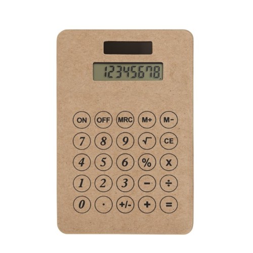 Metmaxx® pocket calculator "GreenNumbers" brown Metmaxx® pocket calculator "GreenNumbers" brown