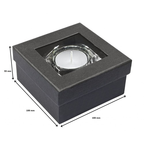 PORTACANDELA CRYSTAL ESAGONAL - d=75mm PORTACANDELA CRYSTAL ESAGONAL - d=75mm