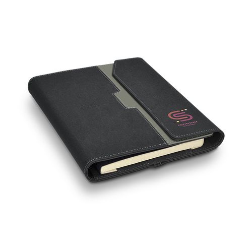A5 PORTFOLIO WITH 5000 mAh POWERBANK AND INDUCTION CHARGER