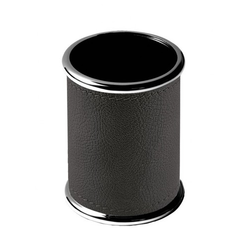 PEN HOLDER "TOWER" BLACK - d=70 x h=93