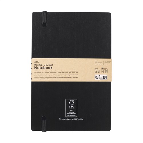 Bamboo Journal Naked Spine Paper Notebook Black A5 Bamboo Journal Naked Spine Paper Notebook Black A5