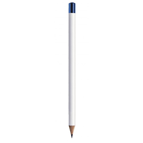 BIG PENCIL WHITE / CAP BLUE - MIN. 50PCS BIG PENCIL WHITE / CAP BLUE - MIN. 50PCS