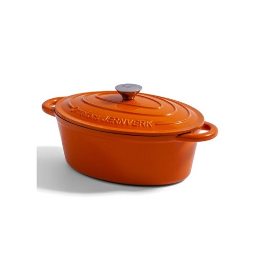 Orrefors Jernverk Enamelled Oval Iron Pan 3.5L