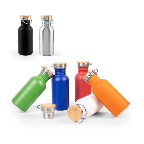 EWING. Bouteille en acier inoxydable à simple paroi (90 % recyclé) EWING. Bouteille en acier inoxydable à simple paroi (90 % recyclé)