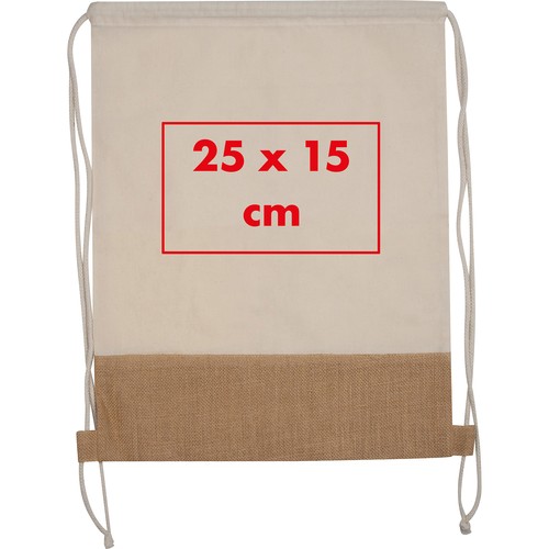 Gymbag with jute bottom Gymbag with jute bottom