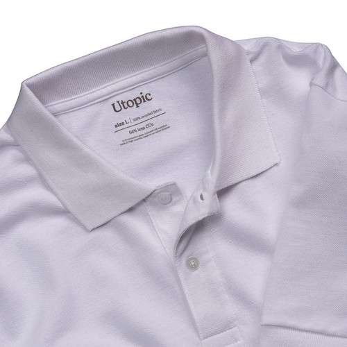 Polo 100% tissu régénéré