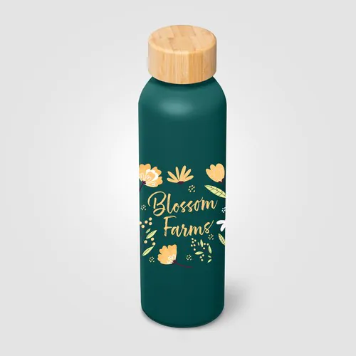 Eden Recycled Stainless Steel Bamboo Lid Water Bottle - 590 ml Eden Recycled Stainless Steel Bamboo Lid Water Bottle - 590 ml
