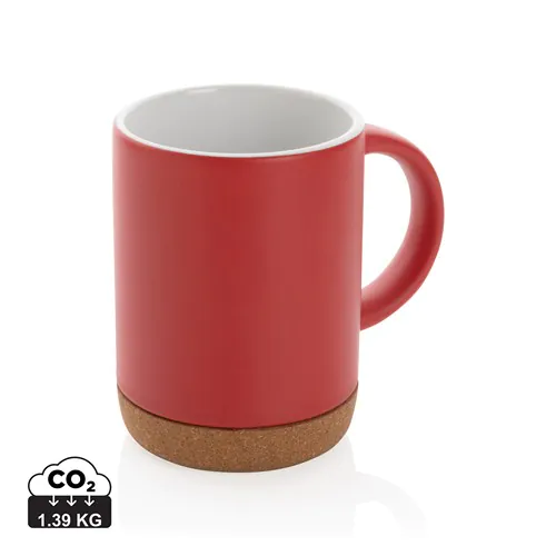 Ceramic mug with cork base 280ml Ceramic mug with cork base 280ml