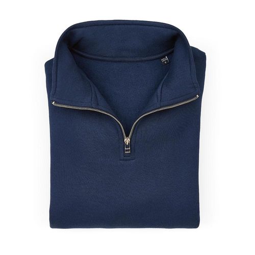 Malibu 1/4 zipper sweatshirt. Org. cotton, rCotton and rPET. Made in PT