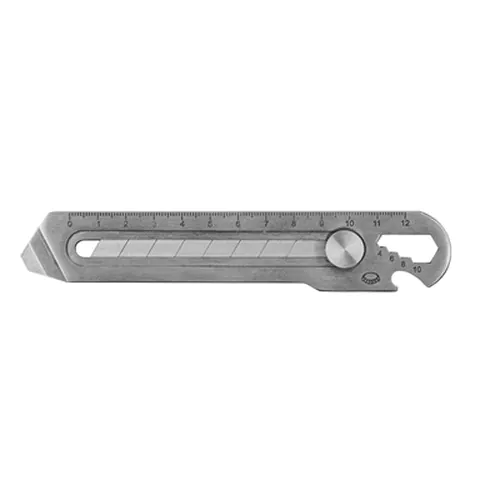 Cutter, ruler, bottle opener, spanner for screws | Muireann